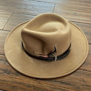Dorfman Pacific Company Feather Hat